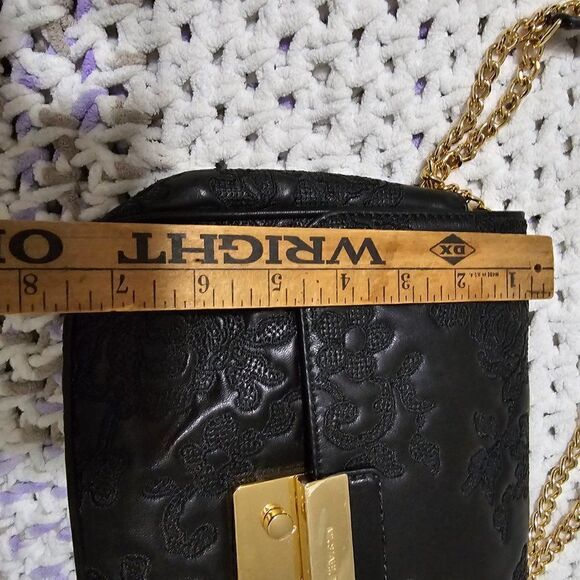 NWT MICHAEL KORS GENUINE LEATHER SLOAN GOLD CHAIN STRAP CONVERTIBLE BAG MEDIUM - Picture 14 of 16